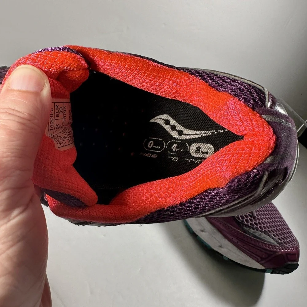 Saucony Womens Ride 6 10200-5 Multicolor Running Shoes Sneakers Size 8